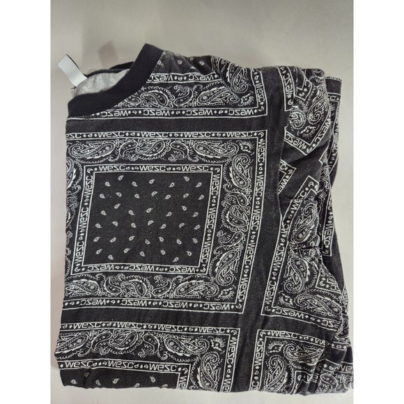 Mens Conspiracy WeSC Black Bandana Short Sleeve Tee T-Shirt Size Medium RARE - Picture 9 of 9